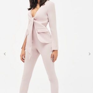 Lavish Alice jumpsuit tie blazer style tailored